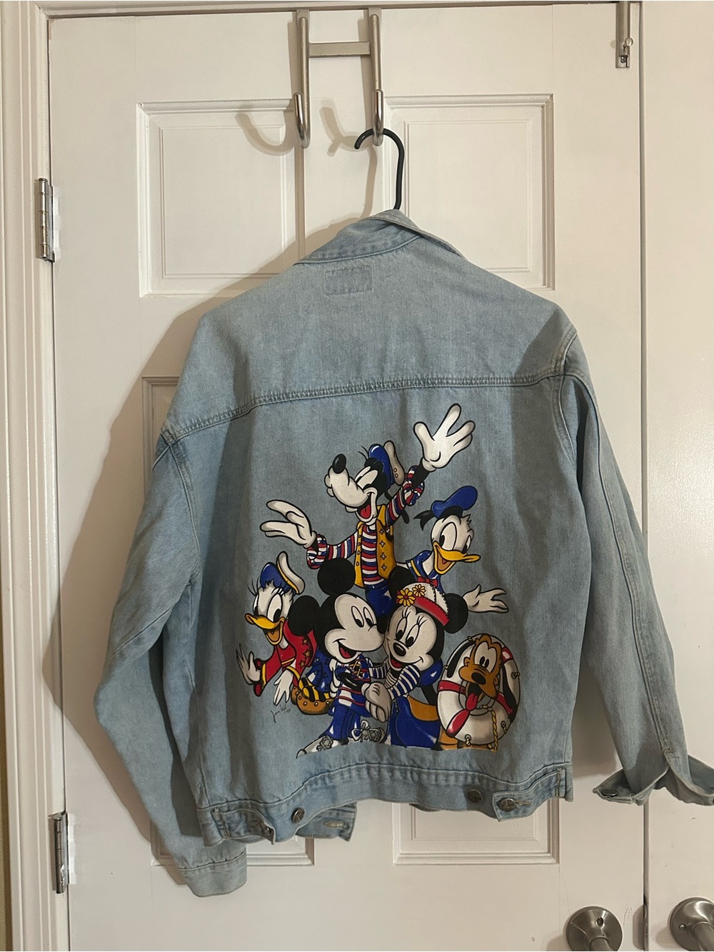 Disney Light Blue Denim Jacket with Classic Character Patch
